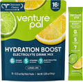Venture Pal Sugar Free Electrolyte Powder Packets - Liquid Daily IV Hydration Packets for Rapid Rehydration | 7 Electrolytes & 5 Vitamins | Keto Friendly | Non-GMO | Vegan | Fast Dissolve | 16 Sticks
