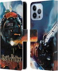 Head Case Designs Officially Licensed Harry Potter Hogwarts Express Prisoner of Azkaban II Leather Wallet Case Compatible with Apple iPhone 13 Pro Max