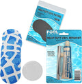 Underwater Pool Repair kit for Frame Set and Easy Set Pool | Vinyl Glue and Reinforced Patch Material to Match Your Pool | Blue and White Pool Liner Patch kit