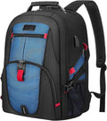 LOVEVOOK Travel Laptop Backpack Waterproof Anti Theft Backpack with Lock and USB Charging Port Large 17-17.3 Inch Computer Business Backpack for Men Women Blue
