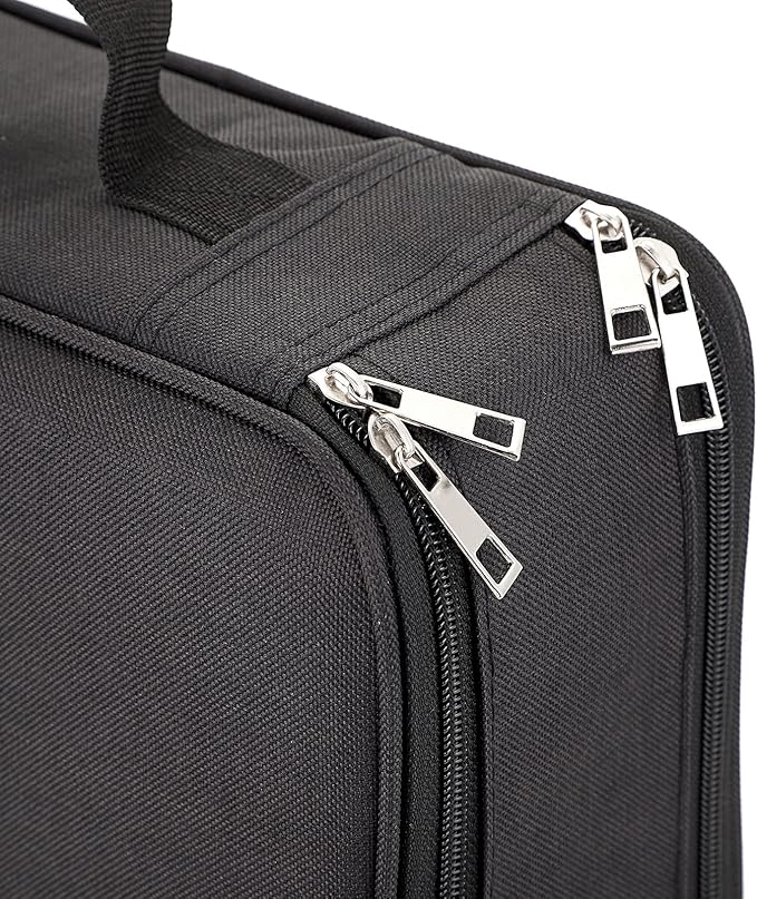 BTSKY Colored Pencil Case 360 Slots Pencil Bag Organizer High Capacity Holder with Double Zippers Multilayer Compatible with Crayola Colored Pencils Watercolor Pens & Gel Pens Black