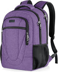BIKROD Backpack for Men Women, Backpacks for School Teen Boys, Business Anti Theft Slim Sturdy Back Pack, Adult Computer Bag Gift 15.6 IN Laptop, Purple