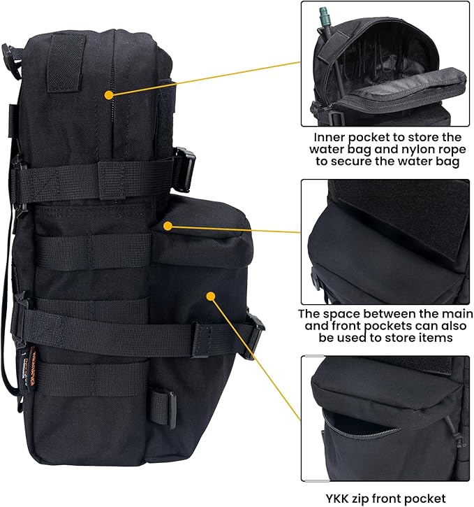 EXCELLENT ELITE SPANKER Tactical MOLLE Hydration Backpack Water Bladder Carrier Pack for Tactical Vest Backpack Plate Carrier