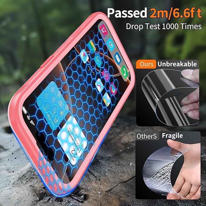 Cozycase TOP Waterproof Case for iPhone Air - Military Heavy Duty 360 Shockproof Full Body with Screen Camera Protector Double IP68 Water Dust Drop Proof Hard Rugged Tough Front Back Slim Cover