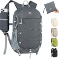 BECOJADDE Hiking Backpack 15L Small Backpack Packable Day pack Water Resistant Lightweight Travel Backpack for Women Men with Shoulder Strap Pockets for Hiking Camping Outdoor, Grey