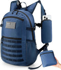 Small 20L Foldable Hiking Daypack for Men Women – Ultra Lightweight Tactical Packable Backpack for Travel, Camping Outdoor, Blue