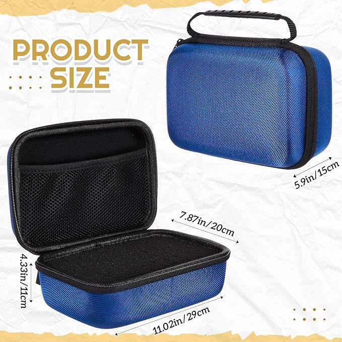 Relaxweex EVA Hard Case with Customizable Foam 11 x 7.8 x 4.3 Inch Protective EVA Carrying Case Shockproof Outdoor for Camera, Digital Products, Electronic Instruments with Knife, Blue