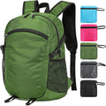 Small Hiking Backpack Travel Lightweight Hiking Packable Daypack Water-Resistant Foldable Backpacks 15L for Travel Women Men Camping (Deep Green)