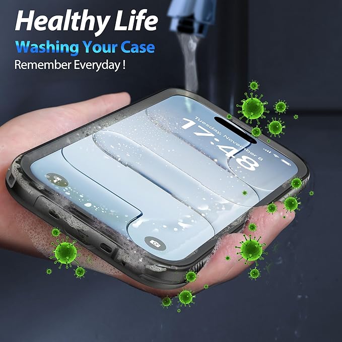 SPORTLINK for iPhone Air Case, IP68 Waterproof Military Protective Full Body Heavy Duty Shockproof 360 Sealed Dustproof with Camera Screen Protector Phone Cover for iPhone Air 6.5" Mag/Black