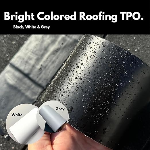 HSS Sealant Tape with MicroSealant - Waterproof Commercial Roofing Tape for Roof and RV Repair - UV- & Weatherproof - Black - 4 inch x 50 feet