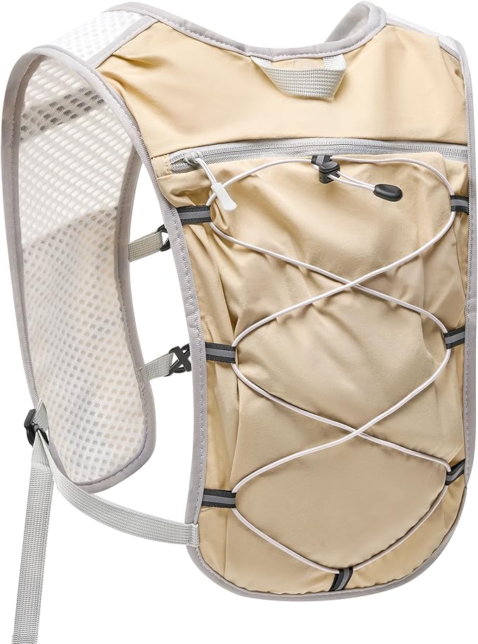 Small Lightweight Hiking Backpack, 3D Breathable Mesh Backpack with Water Bottle & Phone Pockets, Travel Daypack for Men Women, Cycling & City Tour