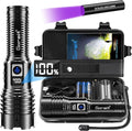 Goreit Flashlights LED High Lumens Rechargeable, 20,000 Lumens XHM77.2 Super Bright Flash Light USB, Handheld Flashlight High Powered, Powerful Flashlight Waterproof for Emergency Camping Gift