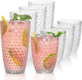 BELLAFORTE Shatterproof Plastic Tumbler Set – Laguna Beach 19oz Tall & 12oz Short Drinking Glasses – Unbreakable Stackable Drinkware for Indoor Outdoor, Dishwasher Safe, BPA Free (Clear, 8)