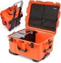 NANUK Trail 80 – 79L (20.9-Gallon) Waterproof Storage Box – Wheeled & Modular Cargo Case for Camping, Fishing, Hunting & Outdoor Storage – Dustproof and Impact Resistant (25.4” x 20” x 14.5”) – Orange