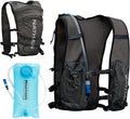 Nathan QuickStart Hydration Pack Vest with Bladder or flasks, Storage Pockets, Breathable Moisture-Wicking Fabric, Adjustable Straps for Running, Hiking, Walking, Marathons, Obstacle Races