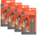 Survive Outdoors Longer 90% Heat Reflective Emergency Blanket - Polyethylene Rescue Blanket - Disaster Preparedness or Outdoor Survival Kit - Waterproof & Windproof - 56" x 84", 5.9 oz, Orange, 4 Pack