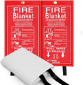 FJNATINH Fire Blankets Emergency for Home - 1 Pack 40' x 40' Fiberglass Blanket for Kitchen and Home (2)
