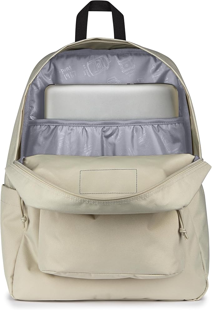 JanSport SuperBreak Plus Backpack with Padded 15-inch Laptop Sleeve and Integrated Bottle Pocket - Spacious and Durable Daypack for Work and Travel - Moon Mist