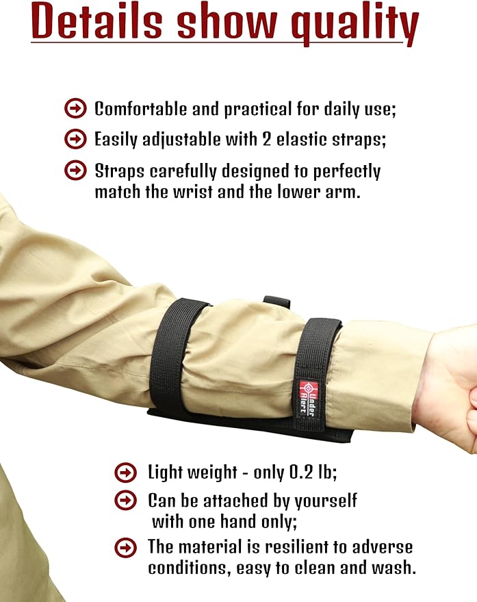 Underalert Tactical Wristband Dope Card Holder Sniper Data Book Quarterback Sleeve Wrist Coaches Football Play Wristbands Youth Flag Armband Sports Coach Playbook Adult