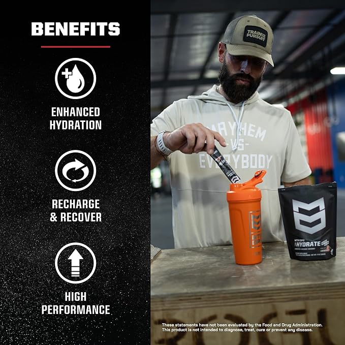 MTN OPS Hydrate Low Sugar Electrolyte Powder Drink Mix with 1g D-Ribose Sugar, 1000mg Electrolytes, On-The-Go Packs, 20 Stick Packs, Sour Watermelon