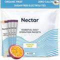 Nectar Hydration Packets - Electrolytes Powder Packets - Sugar Free & 0 Calorie - Organic Fruit Liquid Daily IV for Dehydration Relief & Rapid Rehydration (Passion Fruit 18 Pack)