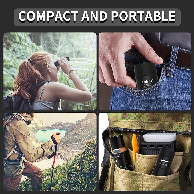 Olimt 8x25 Monocular Telescope, Mini Pocket Compact Small Size Portable Handheld Lightweight ED Glass Wide Angle View Waterproof Monoscope for Adults Hiking Camping Backpacking Outdoor Travel Hunting