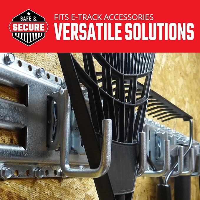 Snap-Loc E-Track Multi-Purpose J-Hook 2 Inch Hanger 2-Pack, Logistic Tie-Down for Pickups, Trucks, Trailers