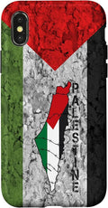 Kufiya PALESTINE Keffiyeh flag, Palestinian Map pattern Case for iPhone X/XS