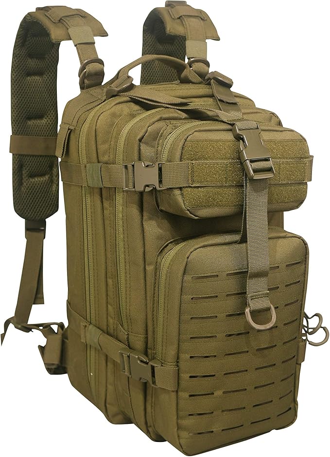 Lightning X Stocked EMS/EMT Trauma & Bleeding First Aid Responder Medical Backpack + Kit + Pouches - OD Green