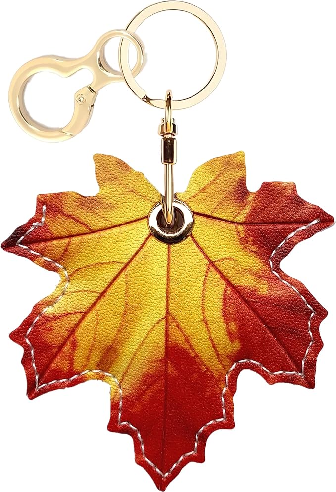 Leather Keychain Holder Case Compatible with AirTag,Cute air tag Cover with Keychain Ring,GPS Tracker Case for Keys
