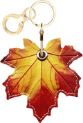 Leather Keychain Holder Case Compatible with AirTag,Cute air tag Cover with Keychain Ring,GPS Tracker Case for Keys