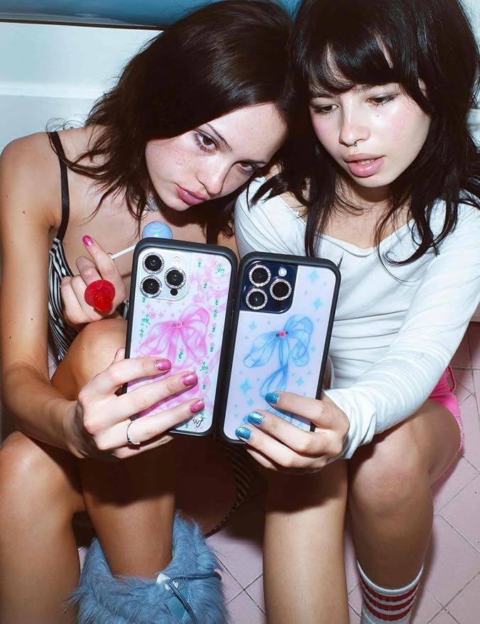 Wildflower Cases - Compatible with iPhone 13 Pro | Protective Bumper, 6.5ft Drop Test Certified, Women Owned Small Business | Pink Bow, Floral, Rose, Trendy | Ribbons & Rosettes