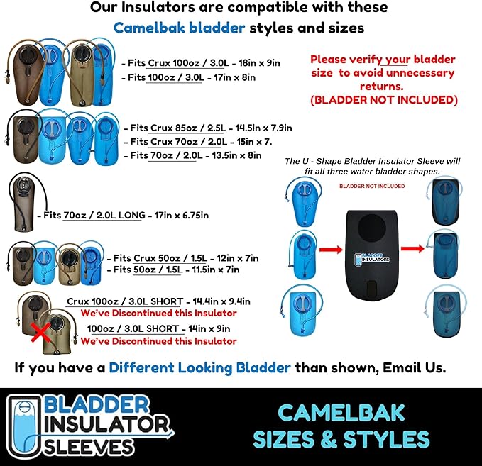 are Compatible with Camelbak Hydration Pack Reservoirs