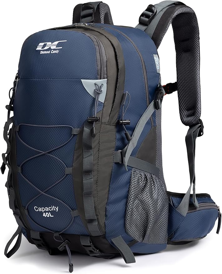 Diamond Candy Waterproof Hiking Backpack for Men and Women, Lightweight Day Pack for Travel Camping | Waterproof, Lightweight, for Travel Camping
