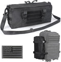 WYNEX Large Molle Pouch, Tactical Molle Bag Vertical Admin Pouch, Modular Utility Pouch Increment Side Pouch for Tactical Backpack Molle Rucksack Attachment, with Shoulder Strap For Use as Sling Bag