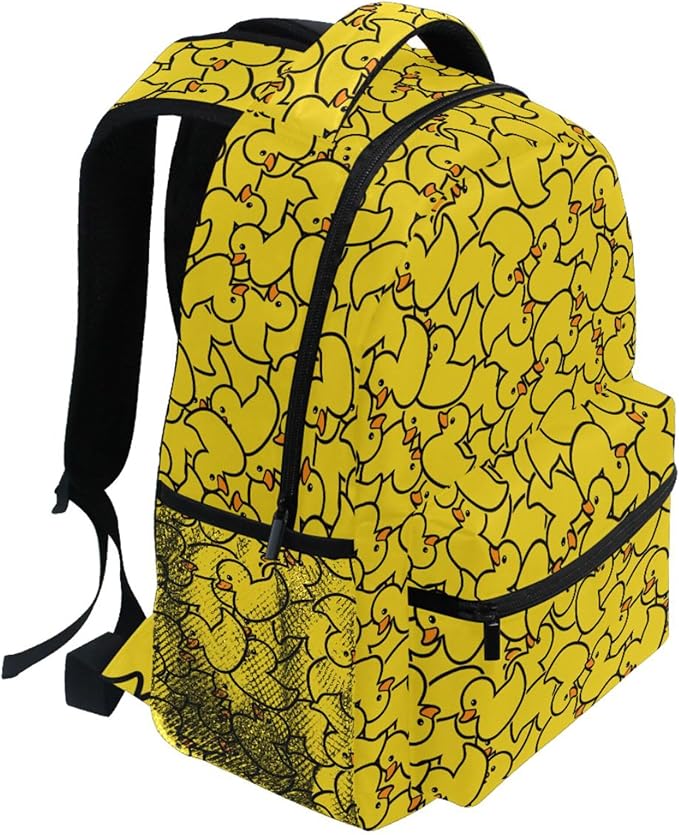 Wamika Kids Backpack Cute Yellow Duck School Backpacks Boys Girls Preschool Book Bag
