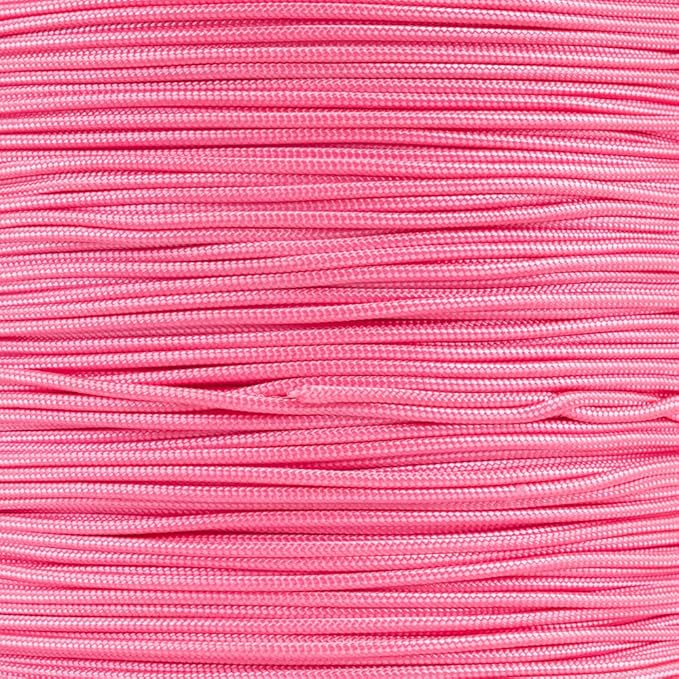 Paracord Planet 325 Paracord – 3 mm Type II Nylon Parachute Cord with 3 Inner Strands (Rose Pink, 25 ft)
