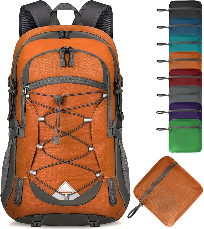 IGOLUMON Hiking Backpack 40L Packable Lightweight Camping Backpack Men Women Waterproof Hiking Daypack Outdoor Travel Daypack