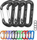 Gabbro Carabiner Clips Heavy Duty 12kN (2697 lbs), Wiregate Aluminum Lightweight Caribeener for Hammock, Hiking, Camping, Water Bottle, Dog Leash Harness, Keychains