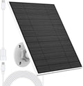 Solar Panel for Eufy Outdoor Camera, 5W Camera Solar Panel Charger Compatible with Eufycam, Continuous Power Supply, Solar Panel with 9.8ft Charging Cable, IP65 Waterproof, Adjustable Wall Mount