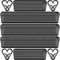 200 Pack 1.57" Heavy Duty Carabiner Clips, M4 Black Galvanized Steel Spring Snap Hooks, Rust-Resistant Keychain Clips for Hammock, Camping, Hiking, Fishing, Swing Set
