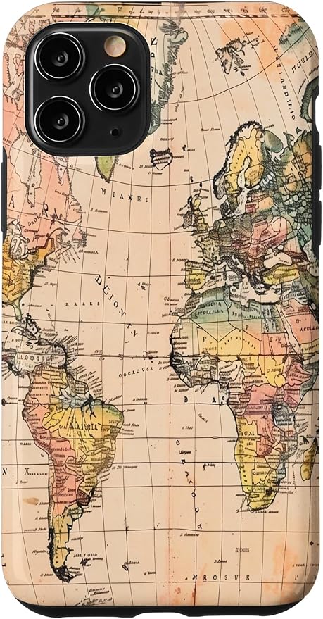 World Map ,Old Map of the World Case for iPhone 11 Pro