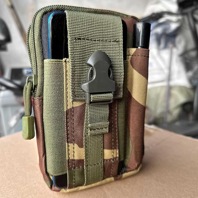 Belt Pouch, Tactical Molle Phone Pouch EDC Utility Pouches Waist Bag, Small Cell Phone Holster Gear Tool Gadget Pocket for Men