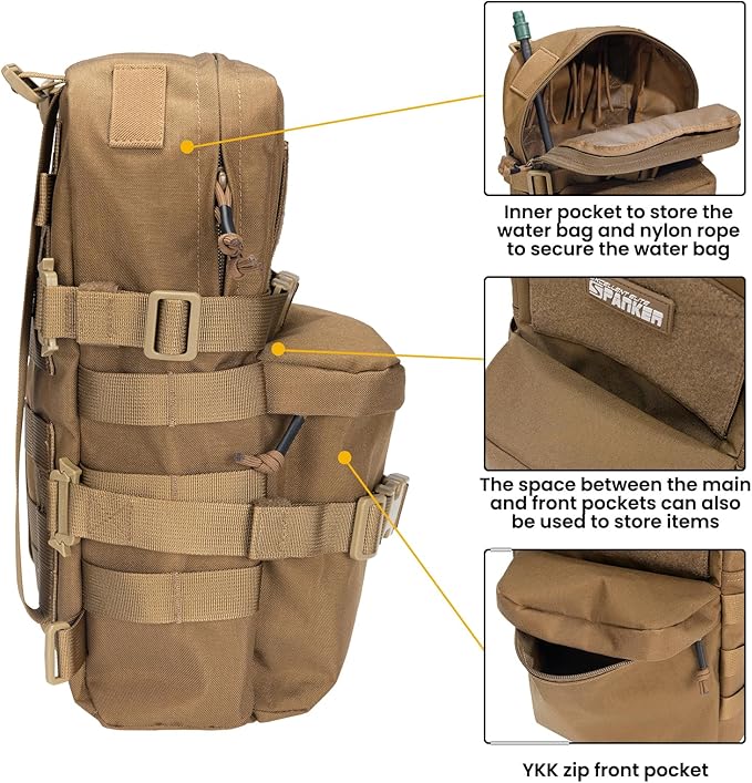EXCELLENT ELITE SPANKER Tactical MOLLE Hydration Backpack Water Bladder Carrier Pack for Tactical Vest Backpack Plate Carrier