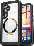 ENCASED Waterproof Case Designed for Samsung Galaxy S26 Plus (IP68) Full Body Protective Phone Case with Screen Protector Built-in (Clear/Black)