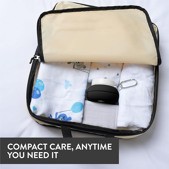 Cynpel Foldable Peri Bottle - Compact Leak-Proof Portable Travel Bidet Sprayer - Ideal for Postpartum Care Perineal Spray Wash & Personal Hygiene - Jet Spray Portable Bidet - Black