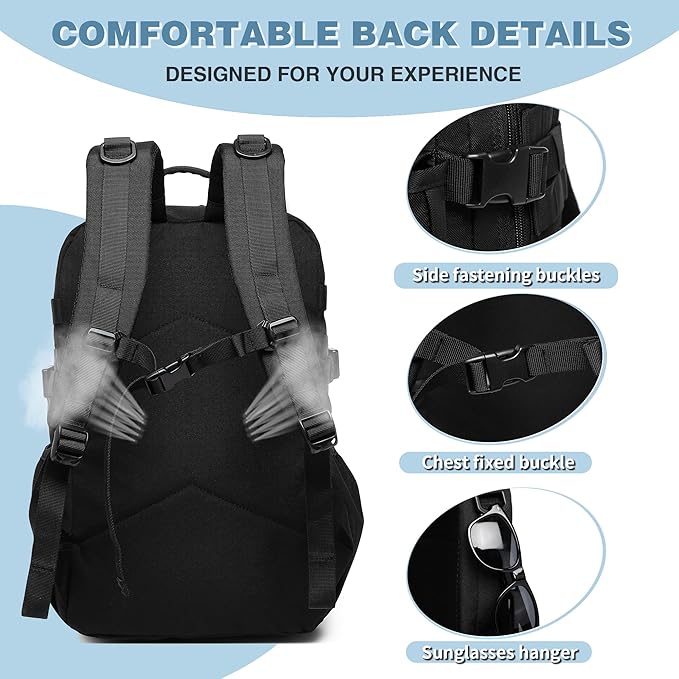 Wotony Tactical Backpack - Military waterproof backpack with multiple pockets and tactical gear for the outdoors (Gray Maple Leaf, 25L)