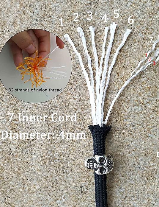 Parachute Cord Bracelets Trilobite Weaved Paracord Bracelet with Side Release Buckle 8.7 inch Black Bracelet for Men Women 1 Set