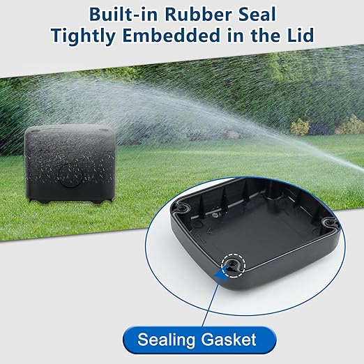 Waterproof Junction Box,Nineleaf IP66 Weatherproof Electrical Project Boxes,3.3X 2.8 x 2.3 inch,Universal Electrical PVC/ABS Plastic Project Enclosure Box,Black