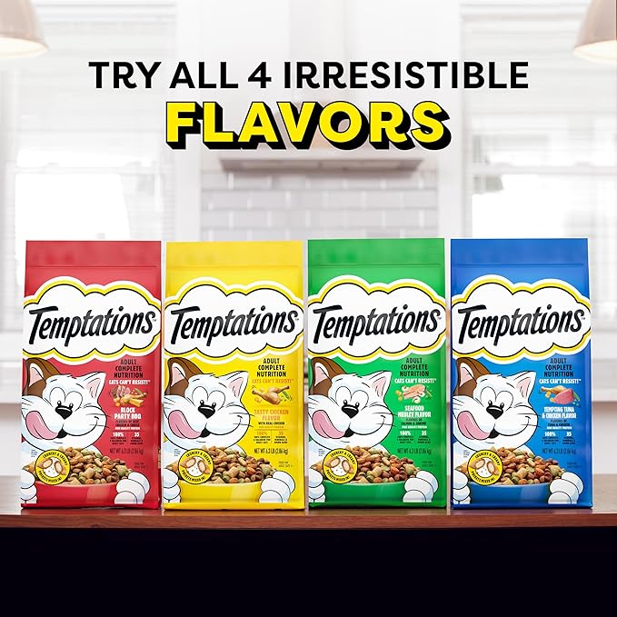 Temptations Tempting Tuna & Chicken Flavor Adult Dry Cat Food, 6.3 lb. Bag (Pack of 3)